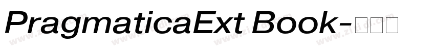 PragmaticaExt Book字体转换